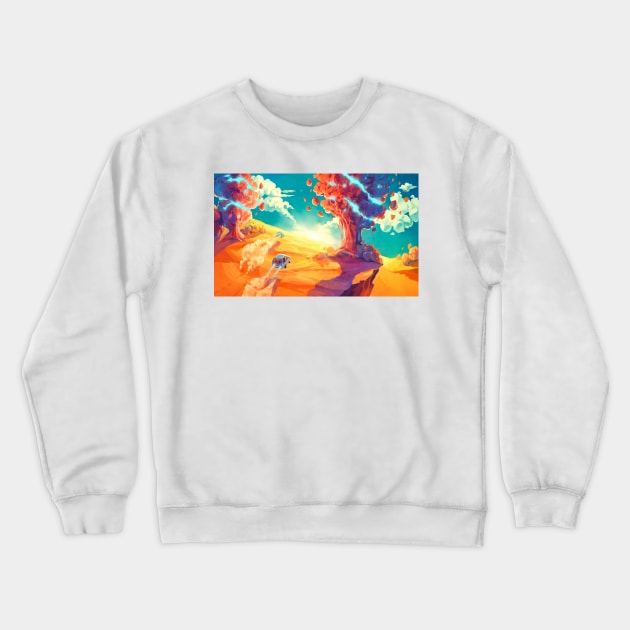 Catch Me! Crewneck Sweatshirt by viktoria-likhodeeva